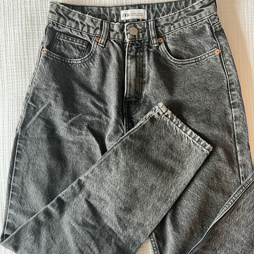 Zara Black Mom Jeans
